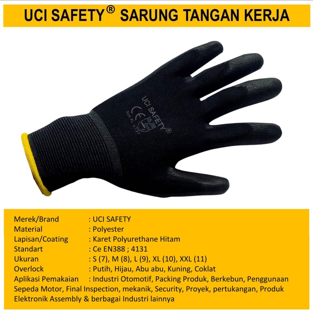 Sarung Tangan  PU Palmfit Uci Safety